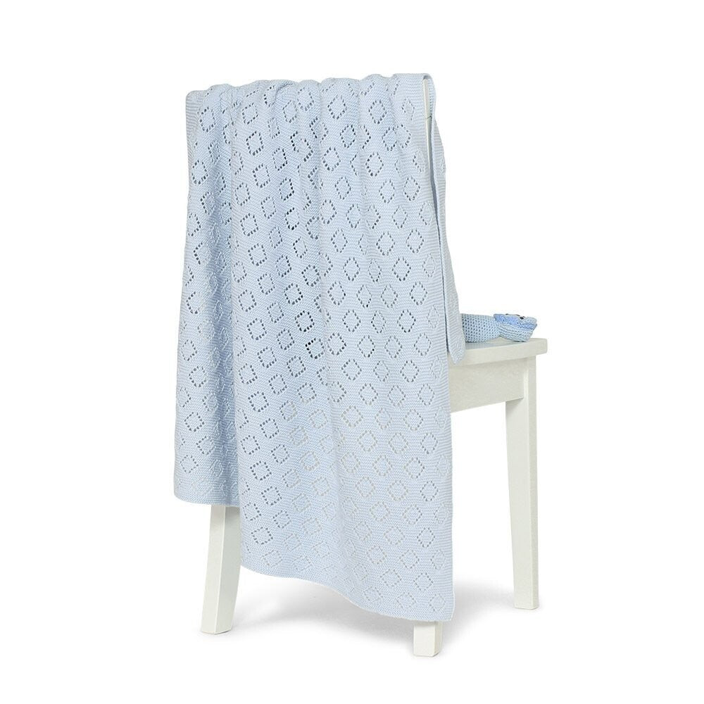 DLux Pointelle Baby Blanket