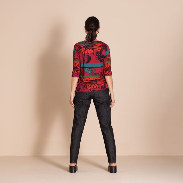 Megan Salmon Chrysanthemum Audrea Tee