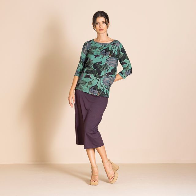 Megan Salmon Butterfly Tee Top