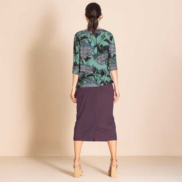 Megan Salmon Butterfly Tee Top