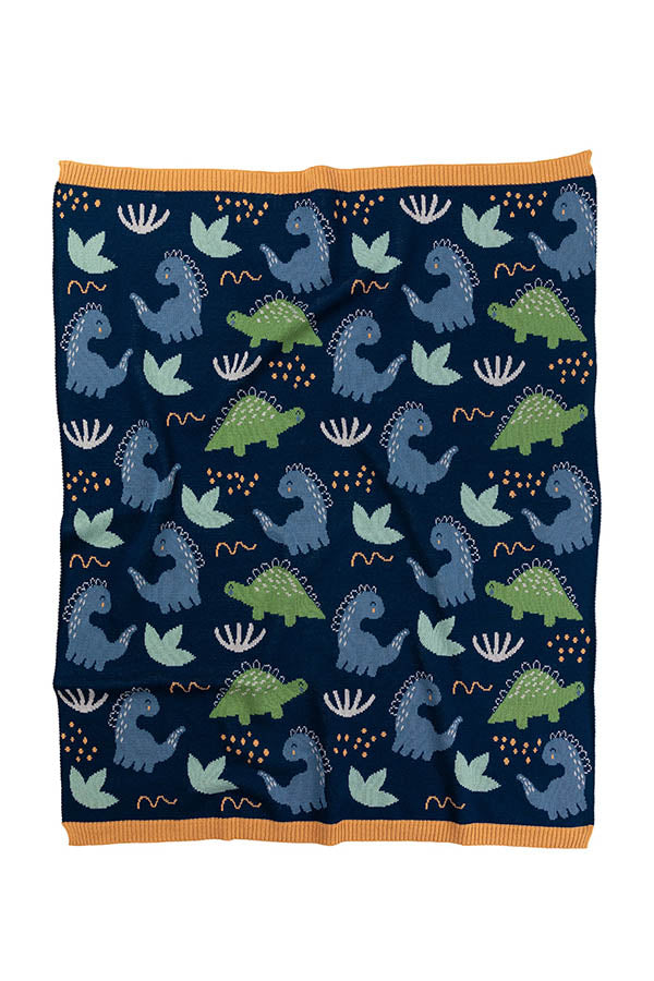 Indus Design Derek Dinosaur Baby Blanket