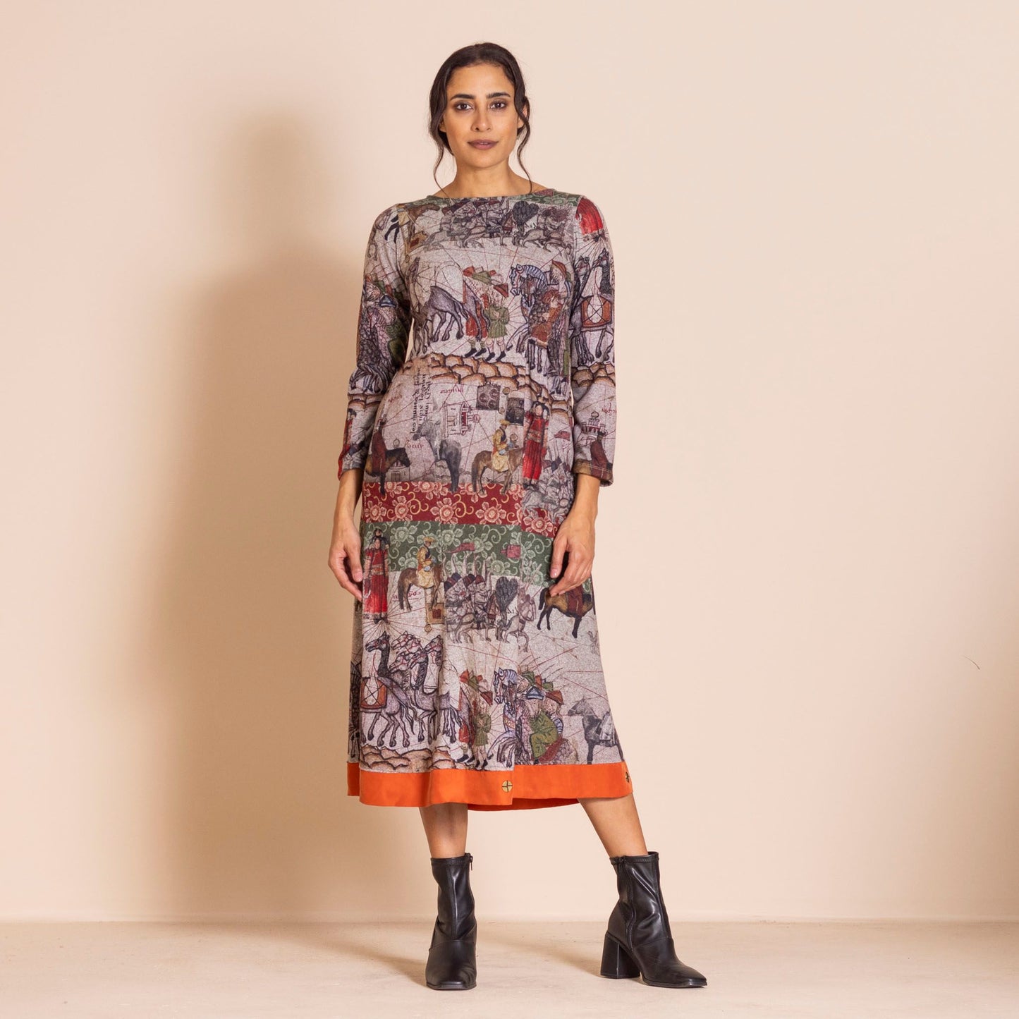 Megan Salmon  Marco Polo Brunel Dress