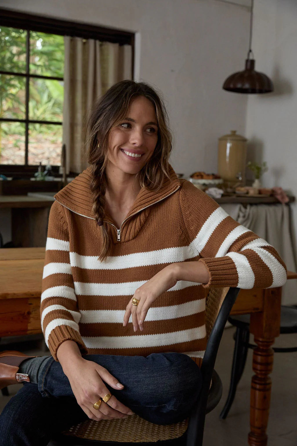 Goondiwindi Stripe Chunky Jumper 8209