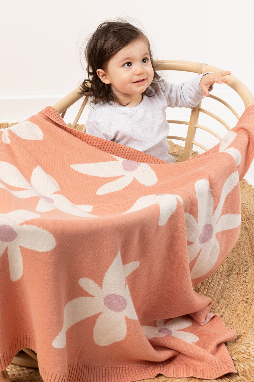 Indus Design Daisy Baby Blanket