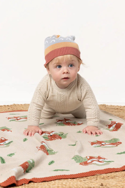 Indus Design Freddie Fox Baby Blanket