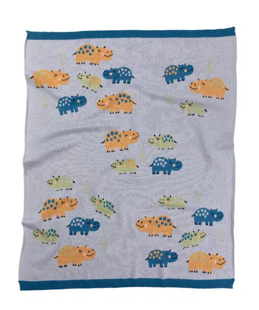 Indus Henry Hippo Baby Blanket