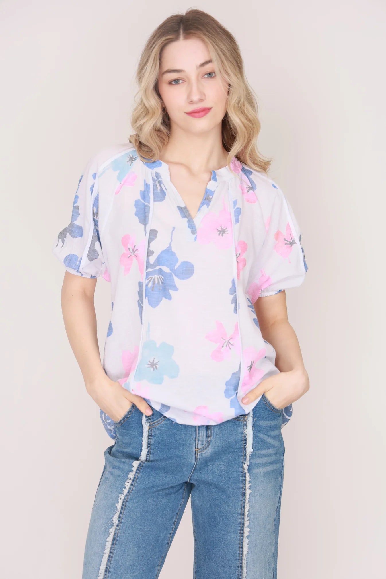 Wednesday Lulu Floral Top
