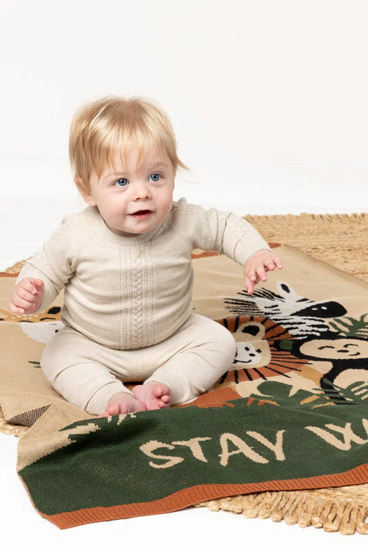 Indus Design Stay Wild Baby Blanket
