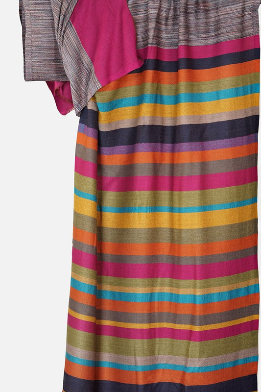 Traditional Textiles Wool Woven Stripes Scarf WWAP