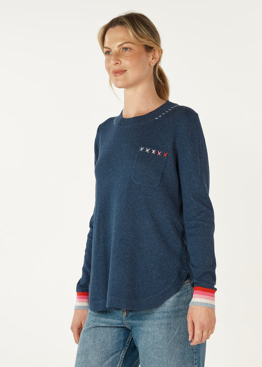 Zaket & Plover Handwork Curve Jumper  ZP7130