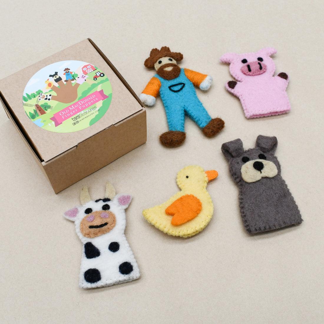 Old MacDonald Farm Finger Puppets