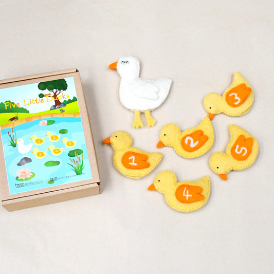 Five Little Ducks Finger Puppets  Boxed Set