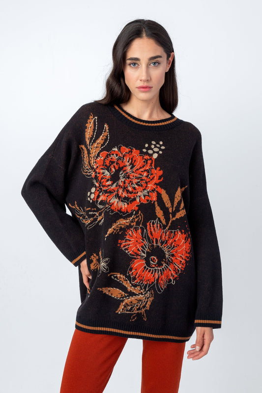 Ivko Oversized Pullover with Embroidery 232733