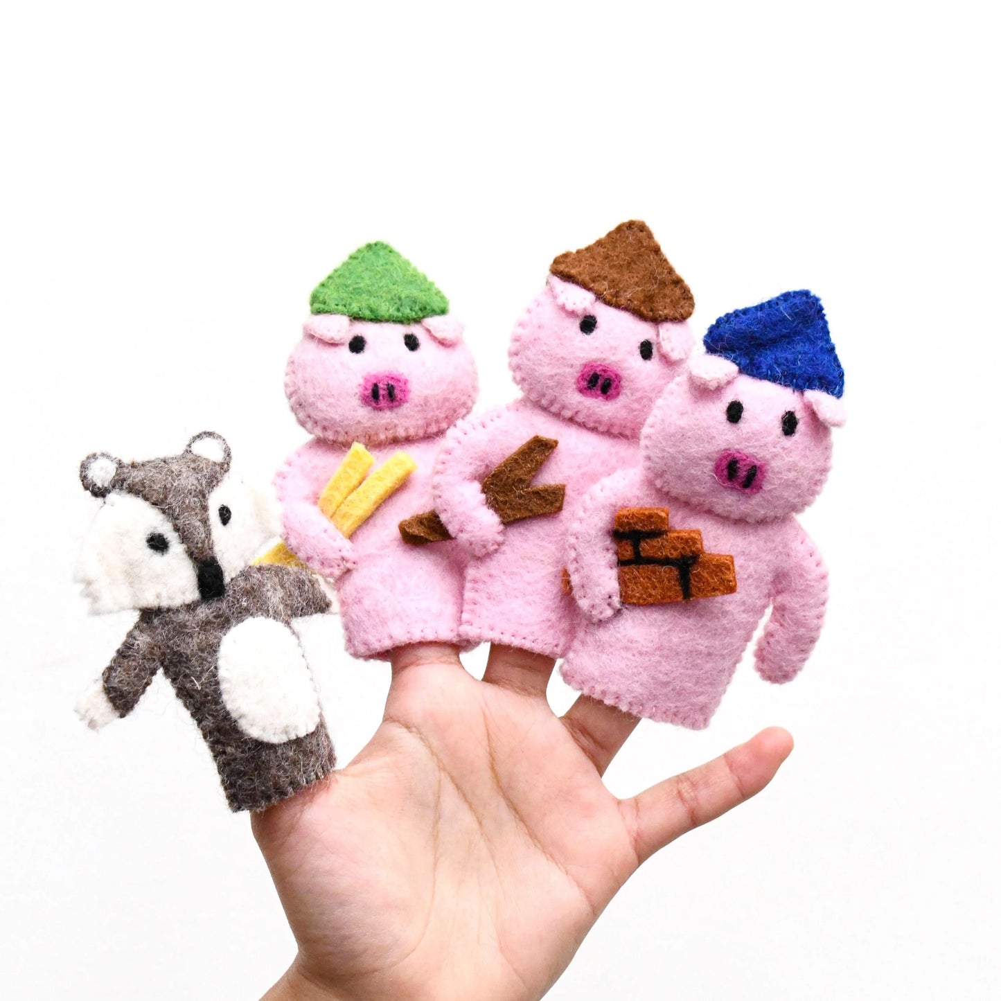 Three Little Pigs Finger Puppet Boxed Set